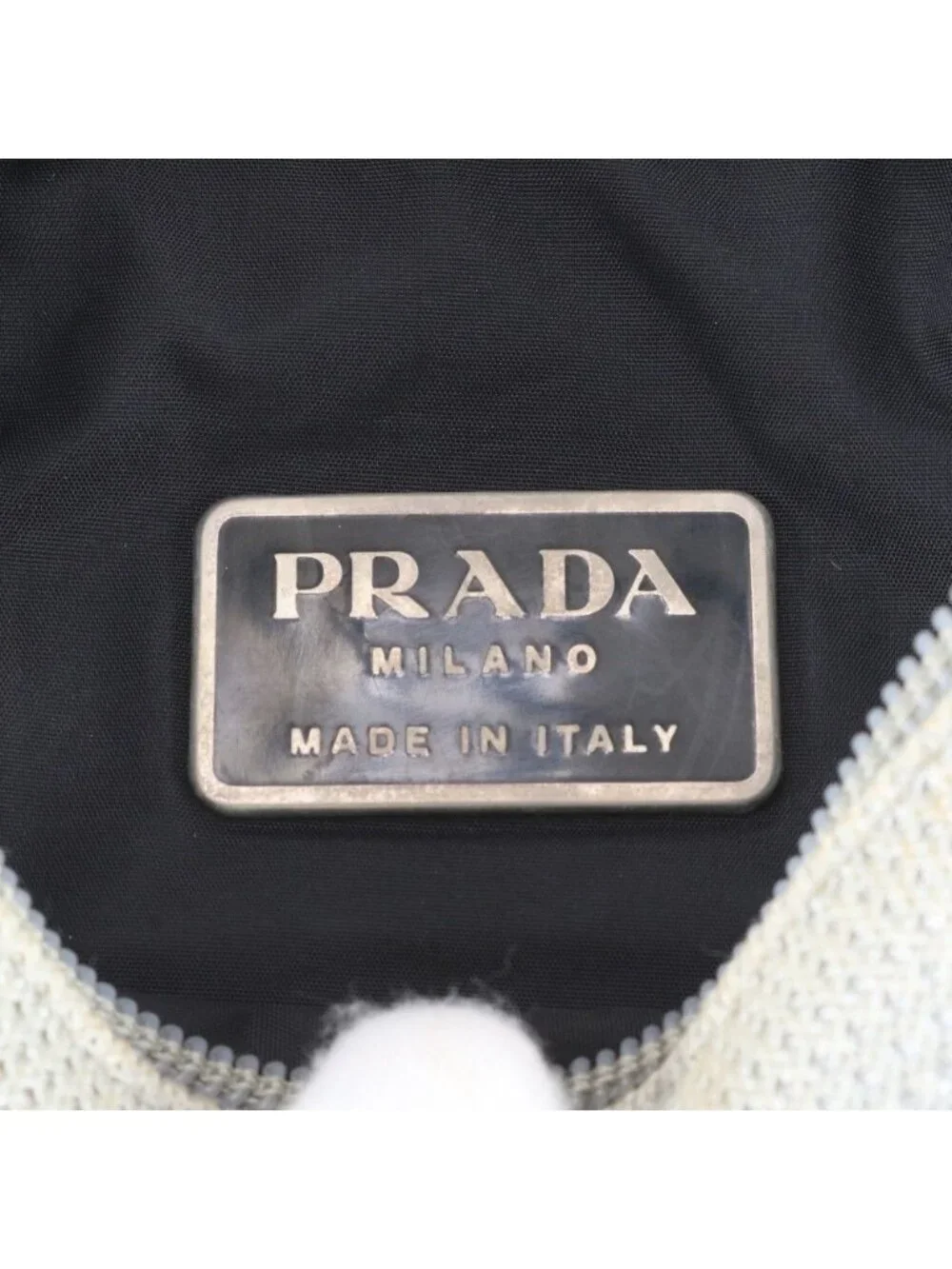 Prada Mesh Shoulder Bag Crossbody Messenger Business Tote Gentleman